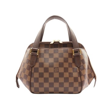 LOUIS VUITTON LV 路易威登 棕色 棋盤格帆布 BELEM PM 手提包 N51173 【二手名牌BRAND OFF】