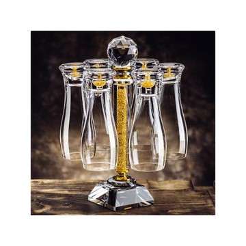 啤酒杯大容量啤酒杯家用水晶玻璃精釀扎啤杯子輕奢高檔網紅果汁杯