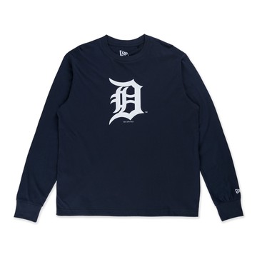 【NEW ERA】長袖Tee ESSENTIAL 底特律老虎 海軍藍 男女款 -NE13527294