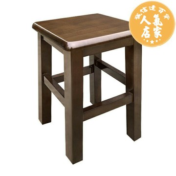 實木高凳 實木方凳家用木板凳客廳餐桌凳中式復古商用方凳子椅子四方木凳子