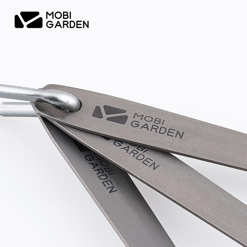カトラリー MOBI GARDEN Xiang Yan Titanium Knife Fork Spoon Set カトラリーセット チタン