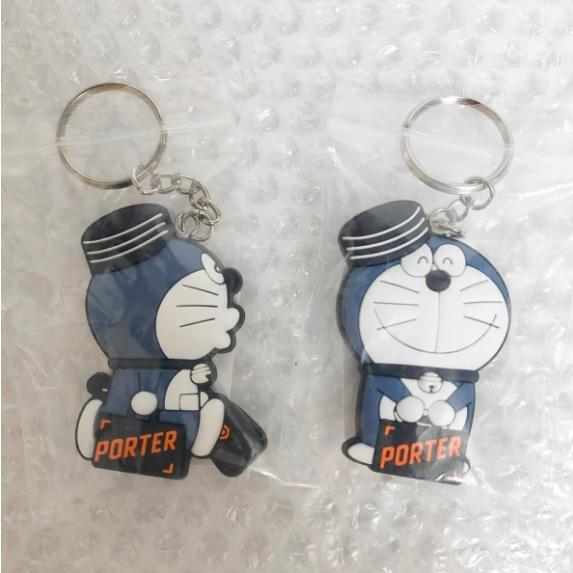 ☆新品2個☆ドラえもん × ポーター 50周年 コラボ キーチャーム キーホルダー PORTER Doraemon key charm ネイビー