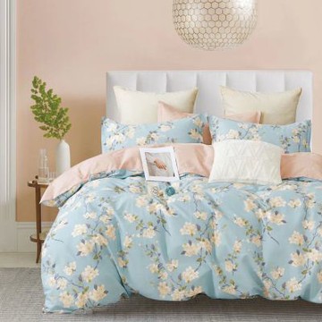 Ania Casa杏花微雨 加大三件式 100%精梳棉 台灣製 床包枕套純棉三件組