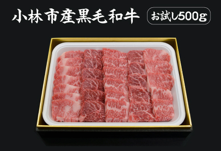  国産 牛肉 宮崎牛 おためし焼肉　500ｇ×１Ｐ（お肉 モモ ウデ すき焼き 焼肉 赤身）