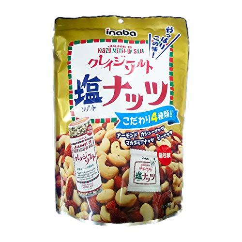 稲葉ピーナツ クレイジーソルトナッツ (個包装) 140g (20g×7袋) ×4個