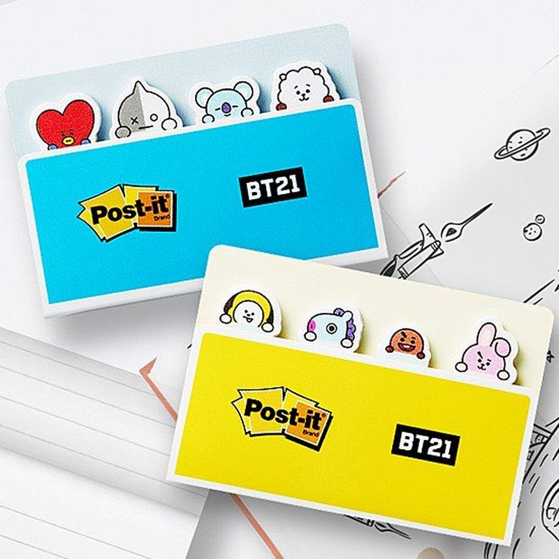 韓国文具 Bt21 3m インデックス付箋 4種セット 文房具 ポストイット かわいい 防弾少年団 通販 Lineポイント最大0 5 Get Lineショッピング
