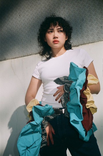 共兩色 - 購物狂四層手提袋 (淡黃/啡/藍綠色)