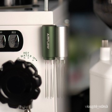 【24小時-臺中出貨】鬆粉針散粉針氣流戳戳佈粉針意式咖啡攪粉器磁吸金屬支架鬆粉針