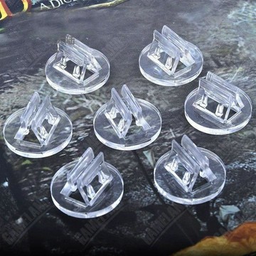 桌遊配件卡片底座卡片夾卡牌固定道具 2mm自制人物立像底座塑