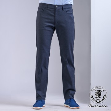 【BARONECE】極致舒適高彈力休閒褲_灰藍(240532-10)