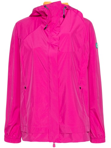 Save The Duck - Suki hooded raincoat - women - Recycled Polyester - 4 - Pink