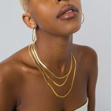 OBJKTS Herringbone 人字紋扁鍊 35-45cm - 45