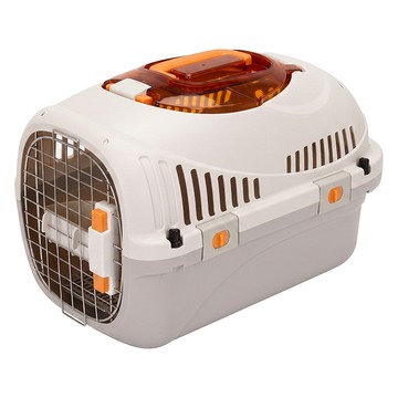 KIMPETS 全景天窗寵物外出籠  白灰色  1個  49.5 x 32 x 32.6cm