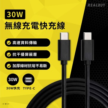 【真的購了 RealBuy】30W無線充電快充線 認證檢驗 無線充電 充電盤 手機快充 抗干擾 抗屏蔽 快速資料傳輸