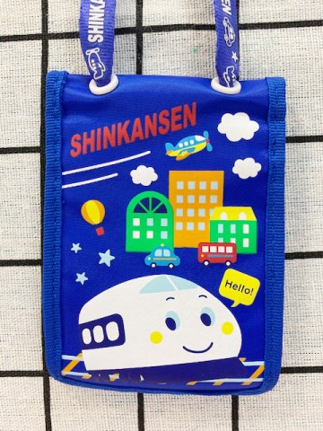 【震撼精品百貨】Shin Kan Sen 新幹線~三麗鷗新幹線證件套附繩-藍#94268