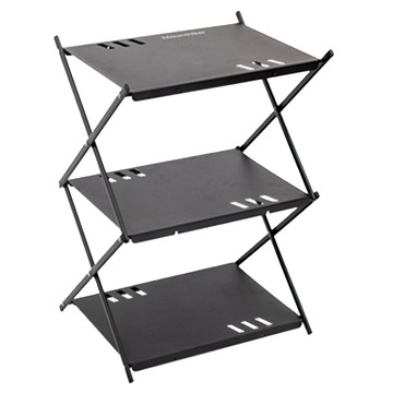 MOUNTAINHIKER 山之客 置物架 5051鋁合金面版  黑色  3層  1個