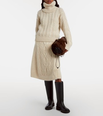 Moncler Grenoble Wool and mohair-blend turtleneck sweater