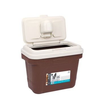 【MPETS】簡約大容量~時尚飼料儲糧桶(附勺子)