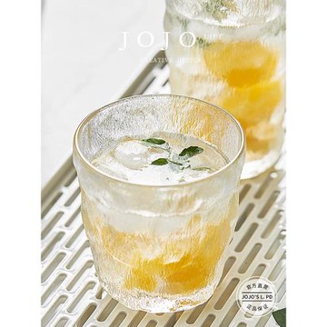 JOJO'S L. PD.Choose.網紅冰川玻璃杯紋透明水杯家用 | 選校