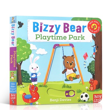 「送音頻」Bizzy Bear:PlaytimePark 互動式繪本 推拉書 操作書 公園主題 忙碌的小熊 有聲書 戶外