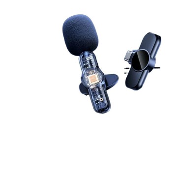 無線領夾麥克風一拖二直播錄音蘋果安卓拍攝收音麥話筒無線麥克風【宜家良品百貨】