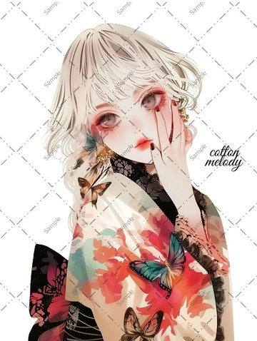 original sticker no.1037 人物貼紙 原創貼紙 人物貼紙 女孩貼紙 原創人物貼紙