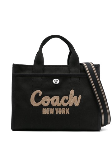 Coach - Field logo-appliqué tote bag - women - Fabric - One Size - Black