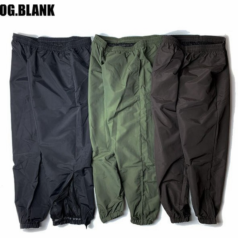 Og Blank Nylon Pants ブランク ナイロン パンツ ジョガー トレーニング ナイロンパンツ メンズ レディース ブラック オリーブ ブラウン 4カラー 通販 Lineポイント最大0 5 Get Lineショッピング