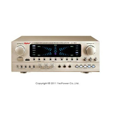 PRO5.1 Hylex 5.1聲道卡拉OK擴大機/前場150W+150W，後場60W+60W，中置60W/環繞立體聲