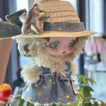 ✨臺灣出貨✨僅娃衣)可愛sp系列搪膠牛仔星星裙光織園清池娃衣着替