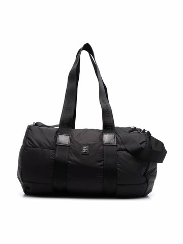 Givenchy Kids - logo-patch baby changing bag - kids - Calf Leather/Polyamide/Polyamide - One Size - Black