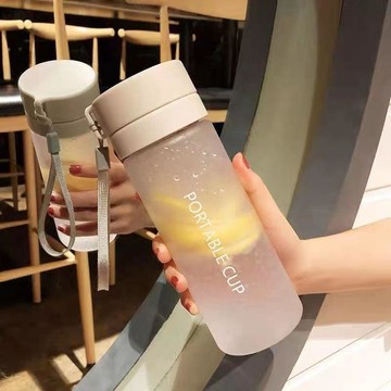 含稅價食品級簡易水瓶耐高溫水杯男ins簡約塑料高顏值大容量便攜防摔