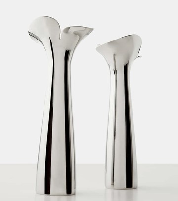 Georg Jensen Bloom Botanica set of 2 candle holders by Helle Damkjær