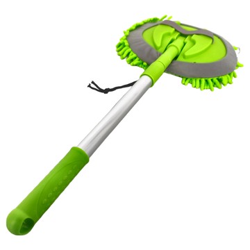 多用途洗車拖把 伸縮式 兩用設計 雪尼爾纖維 鋁合金材質  1支