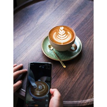 器物集 日式復古個性咖啡杯碟套裝高檔精致拿鐵拉花咖啡杯子270ml