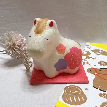 RYUKODO 龍虎堂馬年和紙手作擺飾-花笑午(R277)