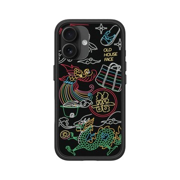 iPhone 16 Mod NX 黑 - 老屋顏 Old House Face - 台灣霓虹
