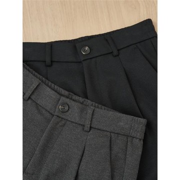 Liberty Kostume 西褲毛呢千鳥格厚實長褲秋冬日常休閑通勤男女