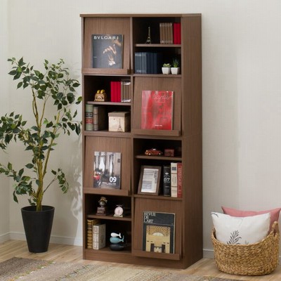 本棚 おしゃれ 大容量 コミックラック 回転 木目調 シンプル スリム 安い コミック 回転式本棚 6段 通販 Lineポイント最大0 5 Get Lineショッピング