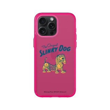 iPhone 15 Pro Max JellyTint 粉漾桃 - 迪士尼-玩具總動員 Toy Story - 著色的彈簧狗