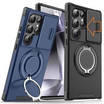 S25 系列殼 【ACE-CASE】Samsung Galaxy S25 Ultra 領客推窗護鏡頭360度旋轉指環支架手機殼保護殼保護套
