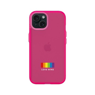 iPhone 15 Clear 粉漾桃 - Love in All ____ - Love wins-Not alone