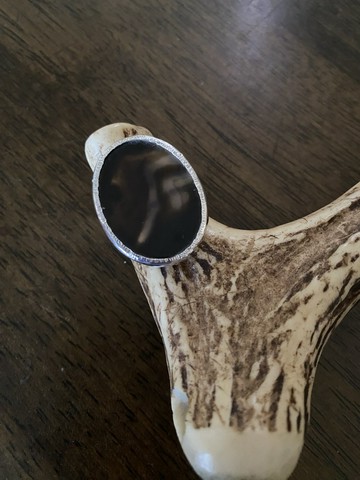 煙水晶（スモークアゲート）戒指