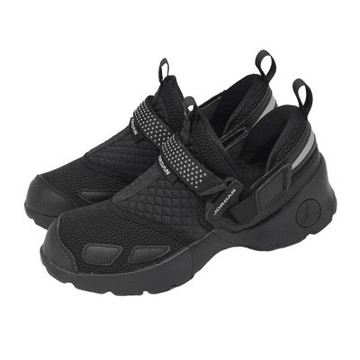 Nike 休閒鞋 W Jordan Trunner LX 女鞋 魔鬼氈 黑 厚底 HQ2164-001