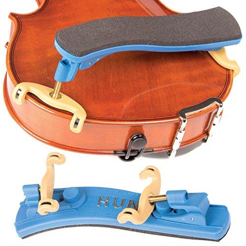 Kun Collapsible Mini Blue Shoulder Rest for Violin