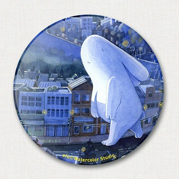 AFU - L21 afu陶瓷吸水杯墊-夢遊兔