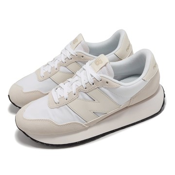 [ACS] New Balance 休閒鞋 237 女鞋 白 亞麻 麂皮 拼接 緩衝 情侶鞋 NB WS237CG-B