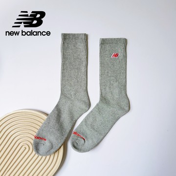 [New Balance]刺繡LOGO舒適棉襪_中性_灰色_LAS51261LGH