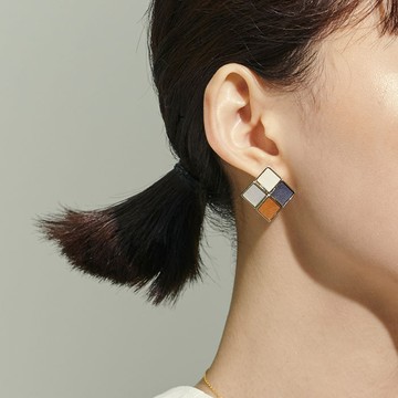 調色盤・夾式耳環