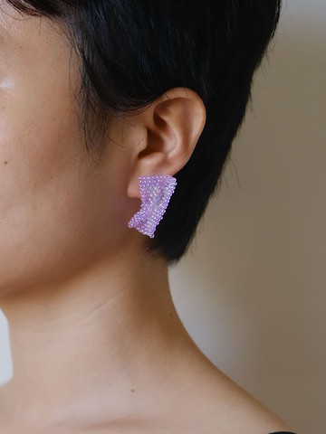 串珠糖果紙耳釘